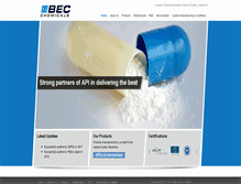 Tablet Screenshot of becchemicals.com